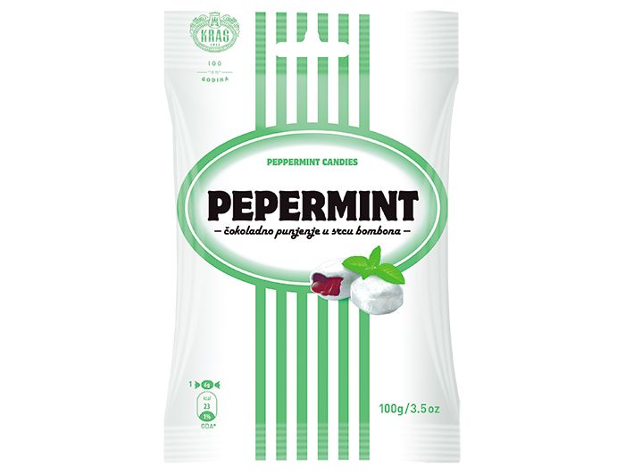 Kraš Pepermint bomboni čokoladnim punjenjem 100 g