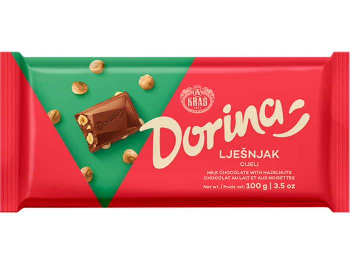 Kraš Dorina Čokolada Lješnjak cijeli 100 g