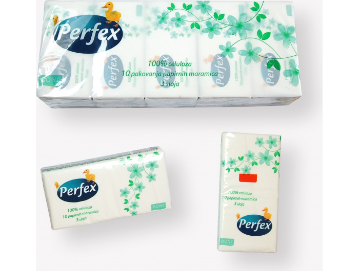 Perfex Papirnate maramice 10 kom