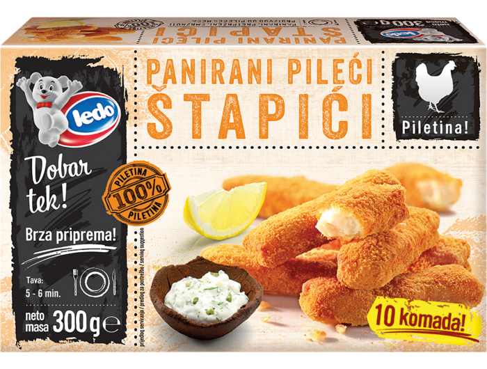 Ledo Panirani pileći štapići, 300 g