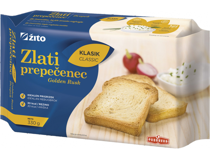 Žito Zlati Prepečenec Dvopek Classic 330 G