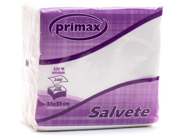 Primax Salvete 33x33 cm 100 kom