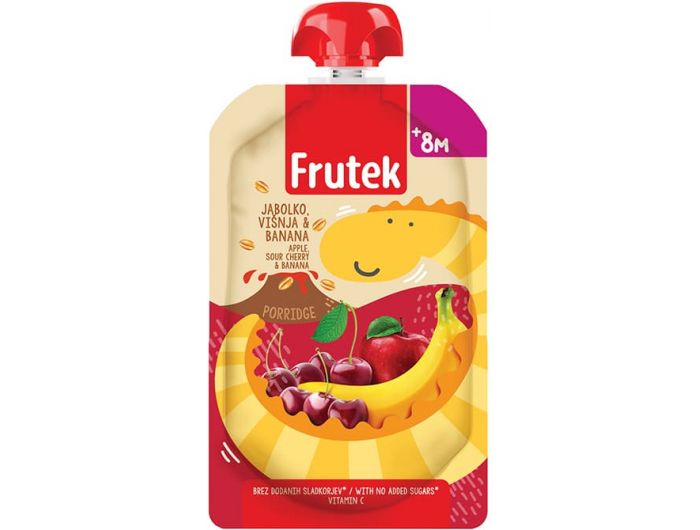 Frutek Voćna kašica jabuka, višnja, banana 8+ mj 100 g