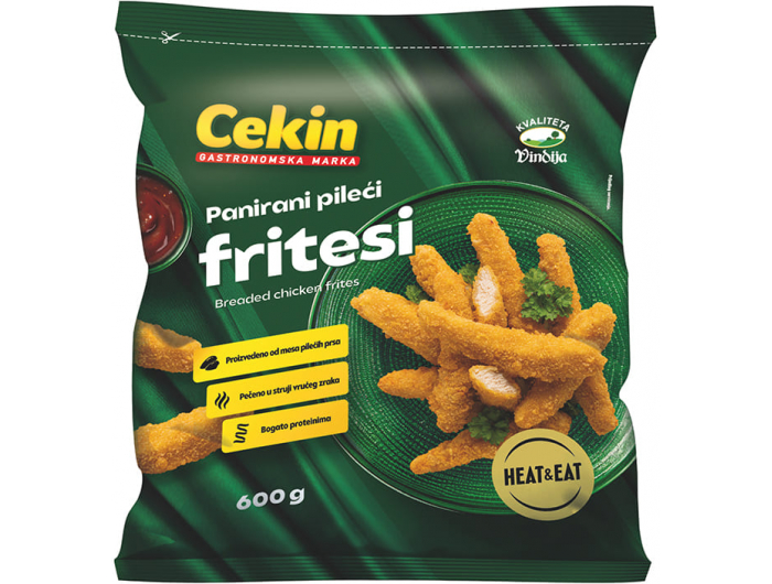 Vindija Cekin panirani pileći fritesi 600 g