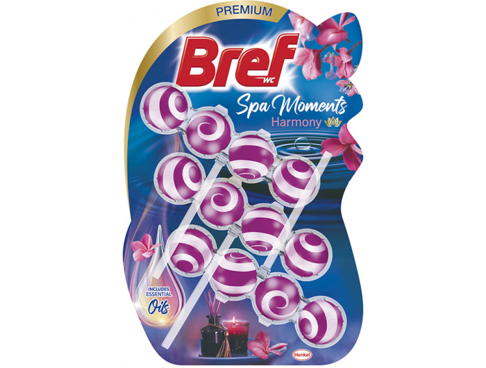 Bref osvježivač WC školjke Spa Moments Harmony 3X50 g