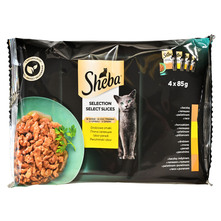 Sheba Selection hrana za mačke izbor peradi u umaku 4x85 g