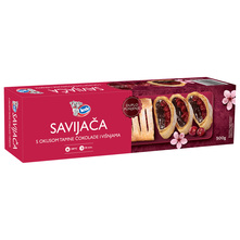 Ledo savijača tamna čokolada i višnja 500 g