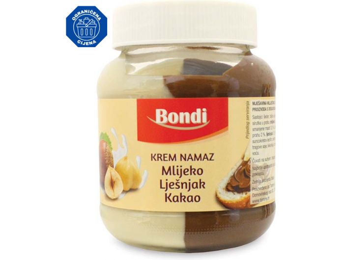 Bondi Krem namaz kakao i vanilija 350 g