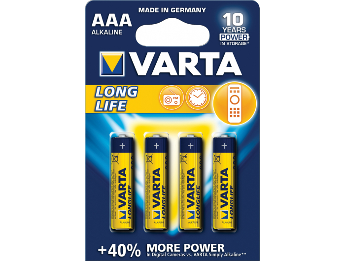 Varta baterija AAA LR03 1,5V 4 kom