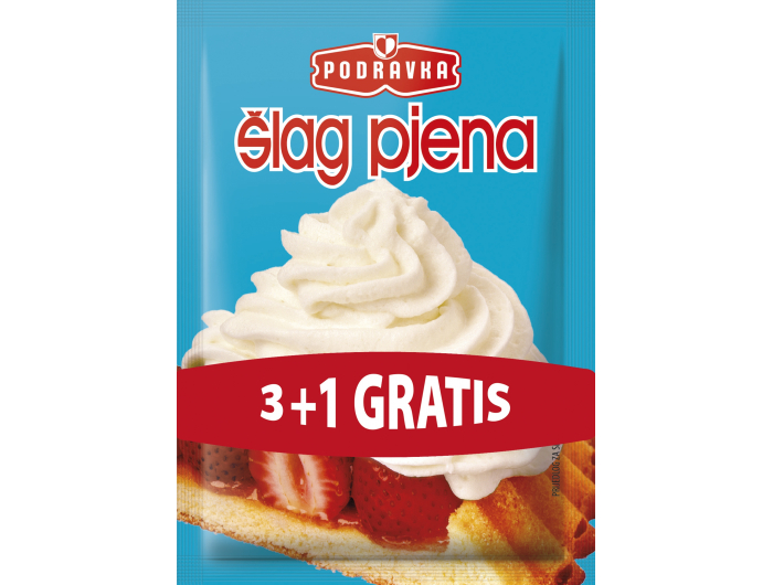Podravka šlag pjena 3+1 GRATIS 1 pak 4x 36 g