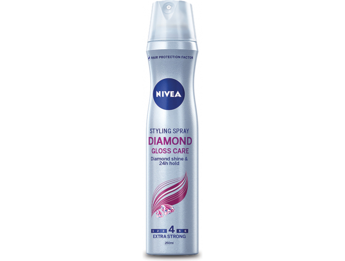Nivea Diamond Gloss Care Lak za kosu Extra strong 4, 250 mL