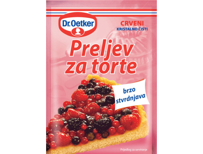Dr. Oetker Preljev za torte crveni 12 g