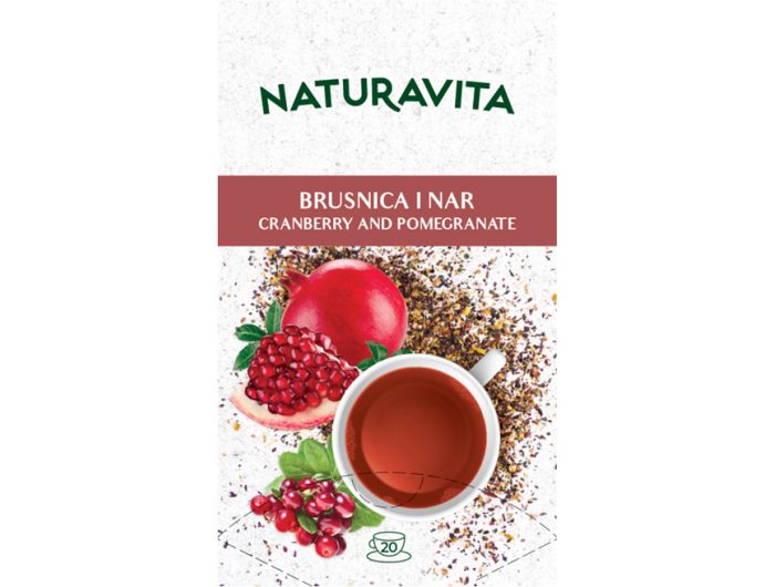 Naturavita Čaj Brusnica I Nar 20x2,3 G