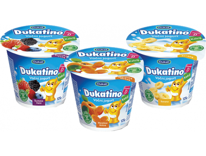 Dukatino jogurt voćni mix, 125 g