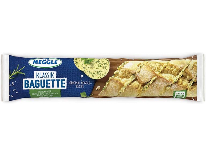 Meggle Baguette s maslacem, začinskim biljem i češnjakom 160 g