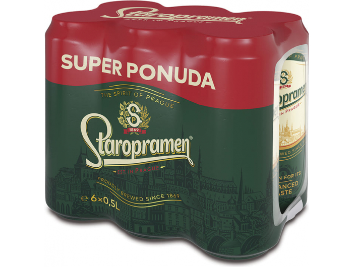 Staropramen Svijetlo pivo 6x0,5 l