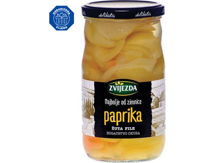 Zvijezda Paprika žuta filet, 670 g