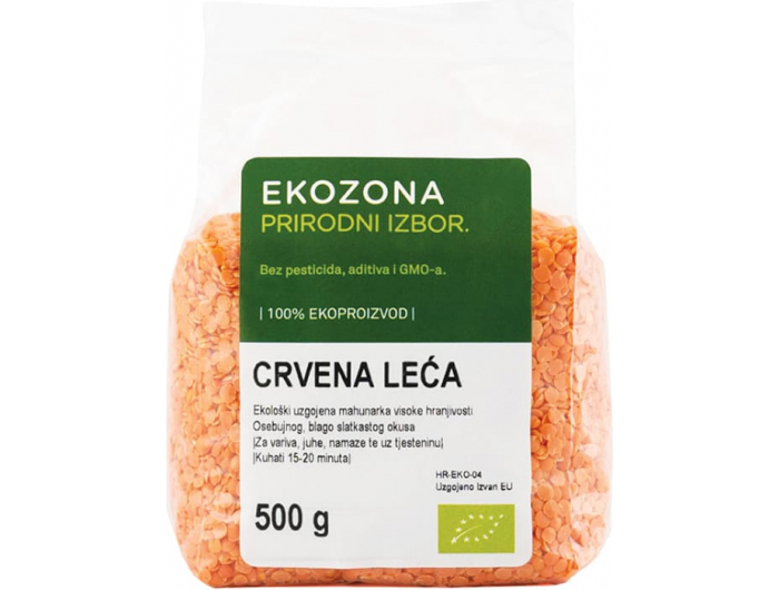 Ekozona bio leća crvena 500 g