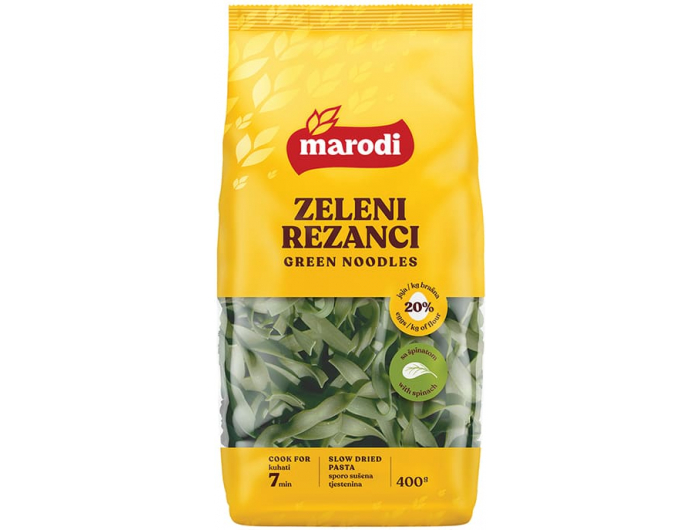 Marodi tjestenina zeleni rezanci 400 g