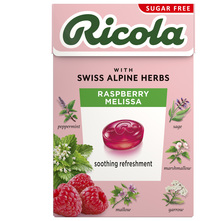 Ricola Tvrdi biljni bomboni malina melissa 40 g