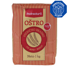 Podravka Pšenično bijelo brašno oštro tip 400 1 kg