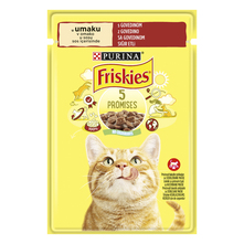 Purina friskies 5 promises hrana za mačke u umaku s govedinom 85 g
