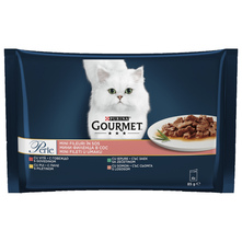 Purina gourmet perle hrana za mačke govedina, zečetina, piletina i losos 4x85 g