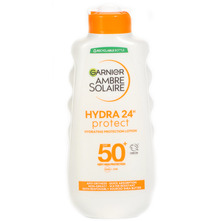 Garnier Ambre Solaire Hydra 24h Protect SPF 50+ Mlijeko za zaštitu od sunca protiv isušivanja kože 200 ml