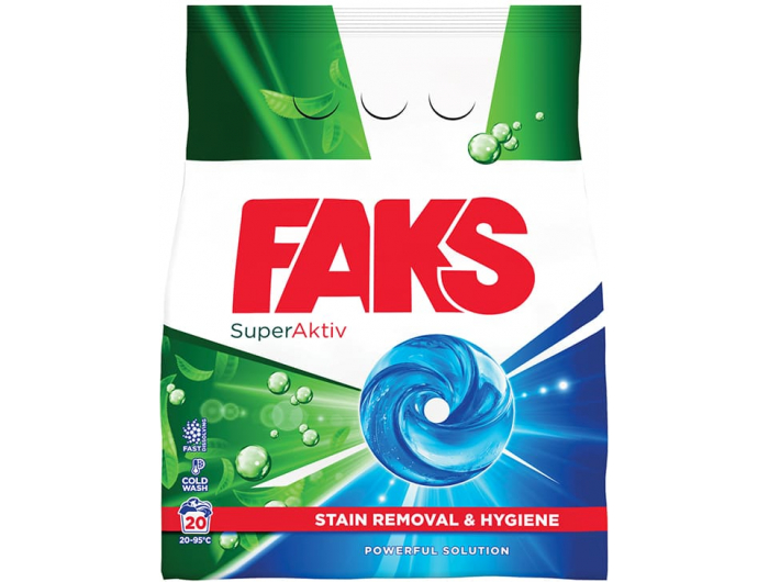 Faks SuperAktiv deterdžent stain removal&hygiene 1,1 kg