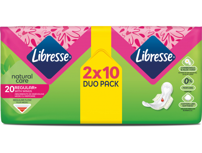 Libresse Natural Care Higijenski ulošci Natural care Regular+ 20 kom