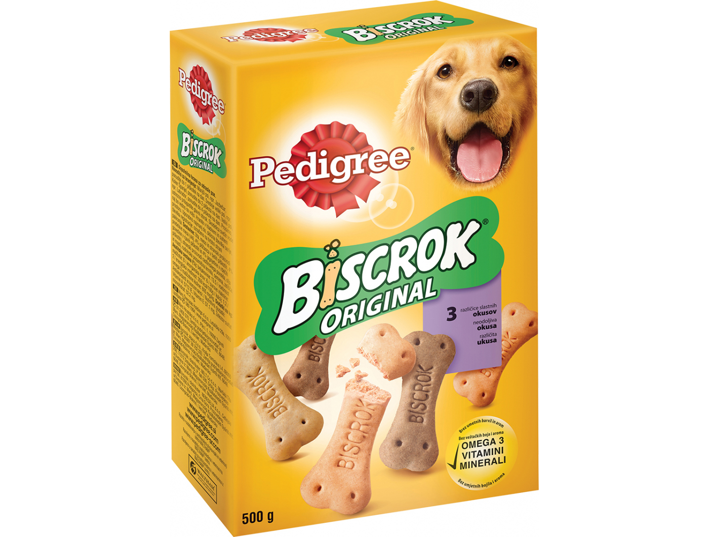 Pedigree poslastica za pse Biscrok original 500 g