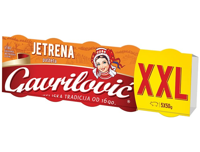 Gavrilović jetrena pašteta XXL 5x50 g