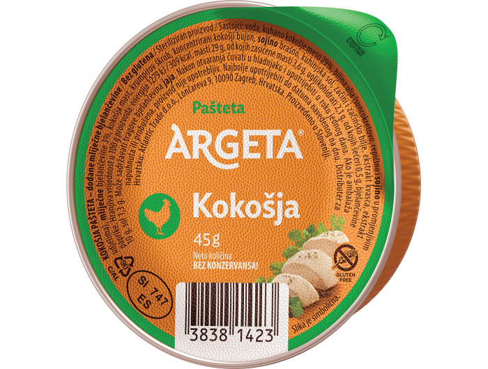 Argeta pašteta kokošja 45 g