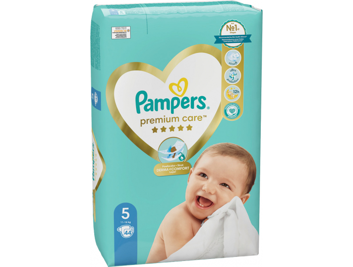 Pampers Premium Care Dječje pelene vel. 5 (11-16 kg) 44 kom