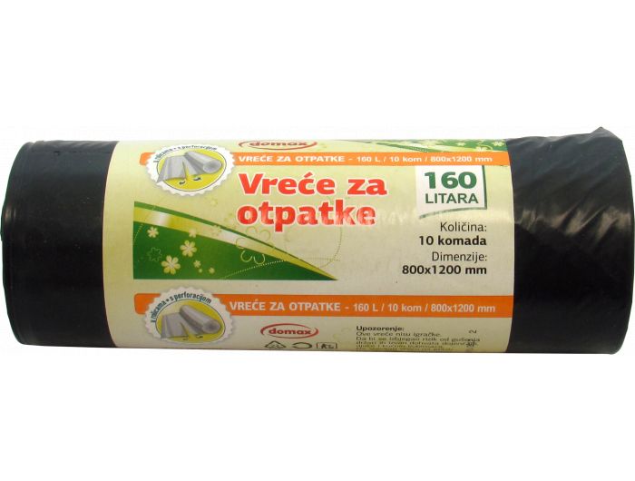 Domax vreće za otpatke zapremnina: 160 L 1 pak 10 kom