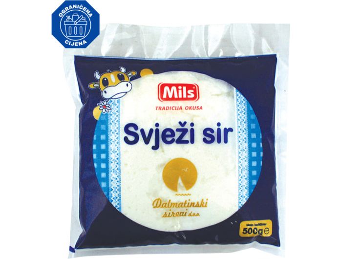 Mils Dalmatinski Sirevi Svježi Sir 500 G