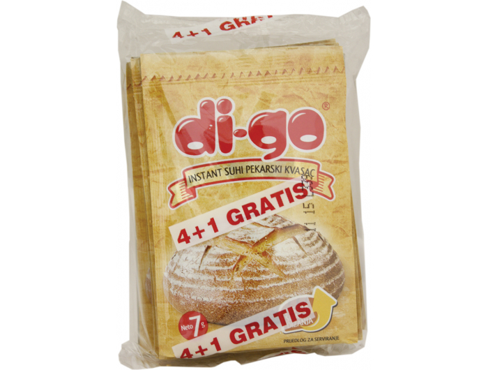 Di-go Kvasac suhi, 1 pak, 5x7 g, 4+1 gratis