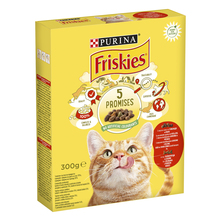Purina friskies 5 promises hrana za mačke govedina i piletina s povrćem 300 g