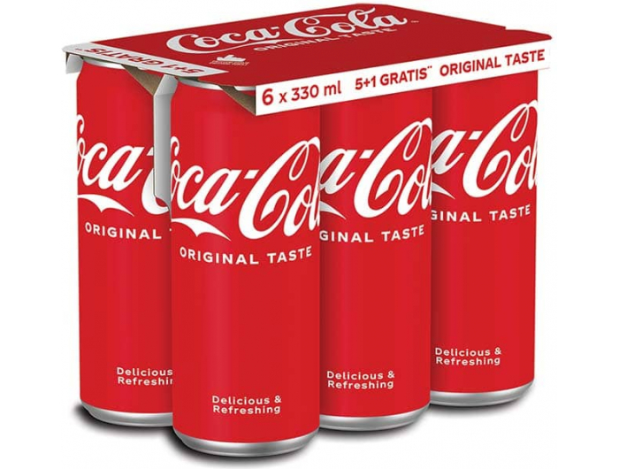 Coca-Cola Regular 5+1 gratis 0,33 L