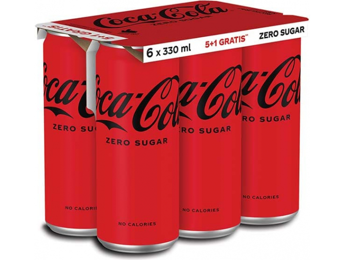 Coca-Cola Zero 5+1 gratis 0,33 L