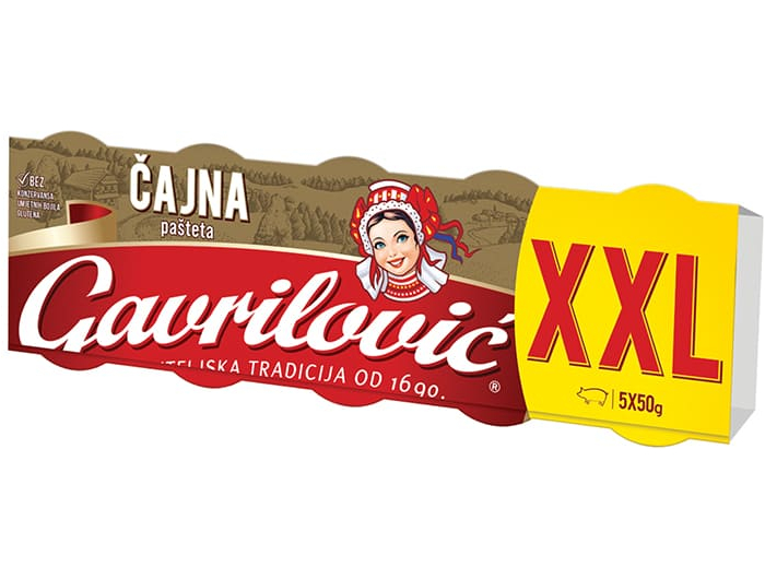 Gavrilović čajna pašteta XLL 5x50g