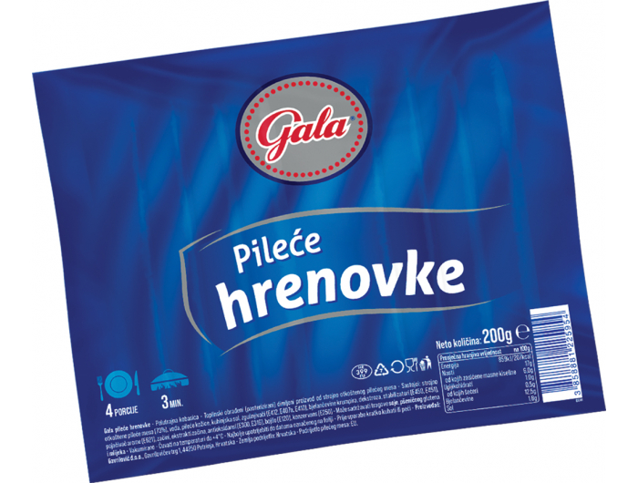 Gavrilović Gala pileće hrenovke 200 g