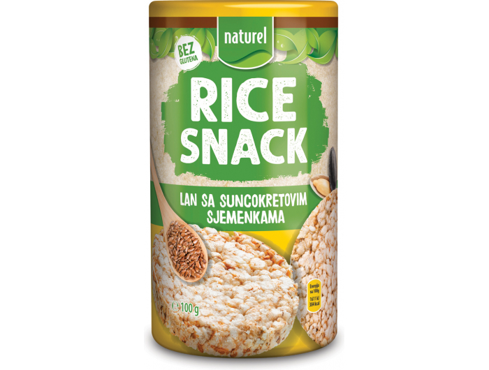 Naturel snack od riže, lana i suncokreta 100 g