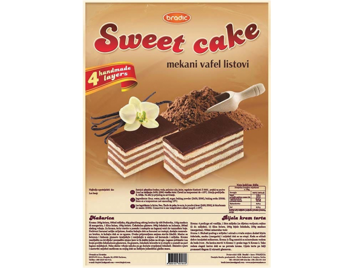 Bradic Sweet Cake kore za kolače 440 g