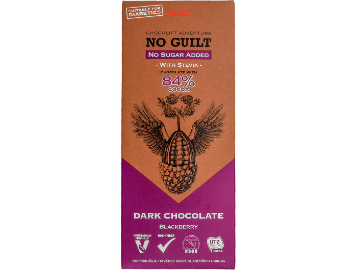 Kandit No Guilt tamna čokolada s kupinom 80 g