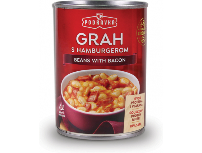 Podravka grah s hamburgerom 400 g