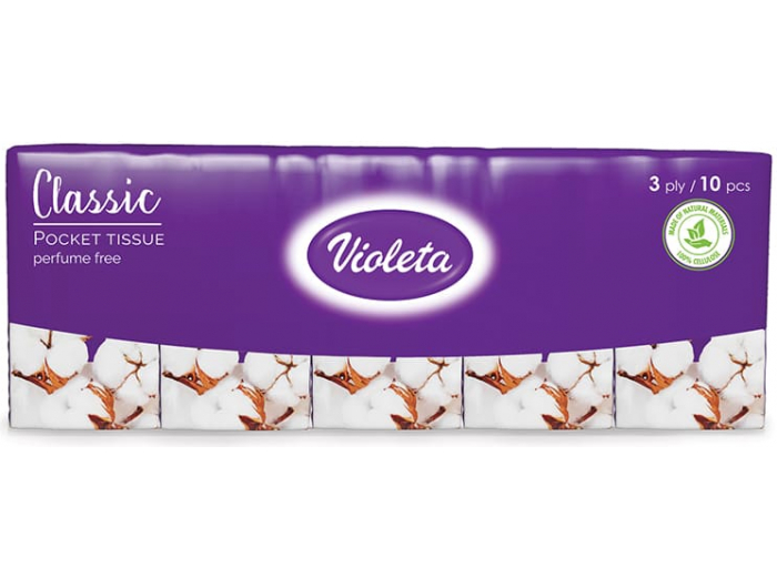 Violeta papirnate maramice 1 pak 10 kom