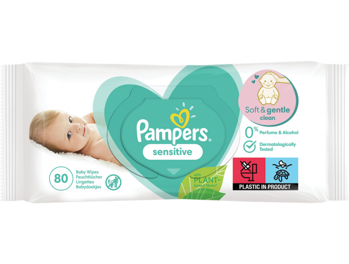 Pampers Sensitive Dječje vlažne maramice 80 kom