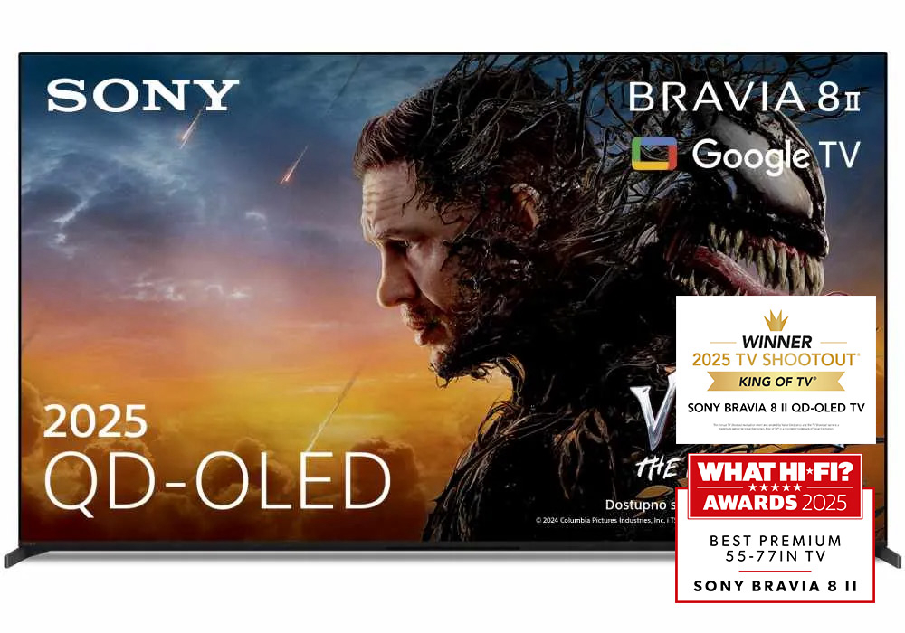 Sony Bravia 8 II K-65XR8M25BP televizor, 65" (165 cm), OLED, Ultra HD, Google TV